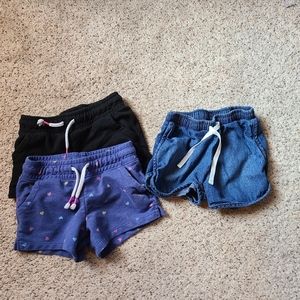 3 Cat & Jack shorts 5T